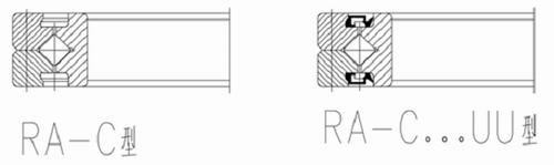 RA-C系列交叉滾子軸承結(jié)構(gòu)圖